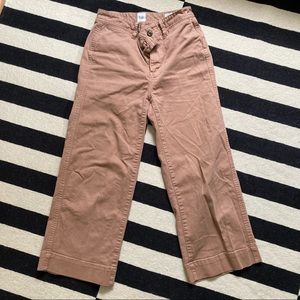 Gap high rise wide leg crop pant